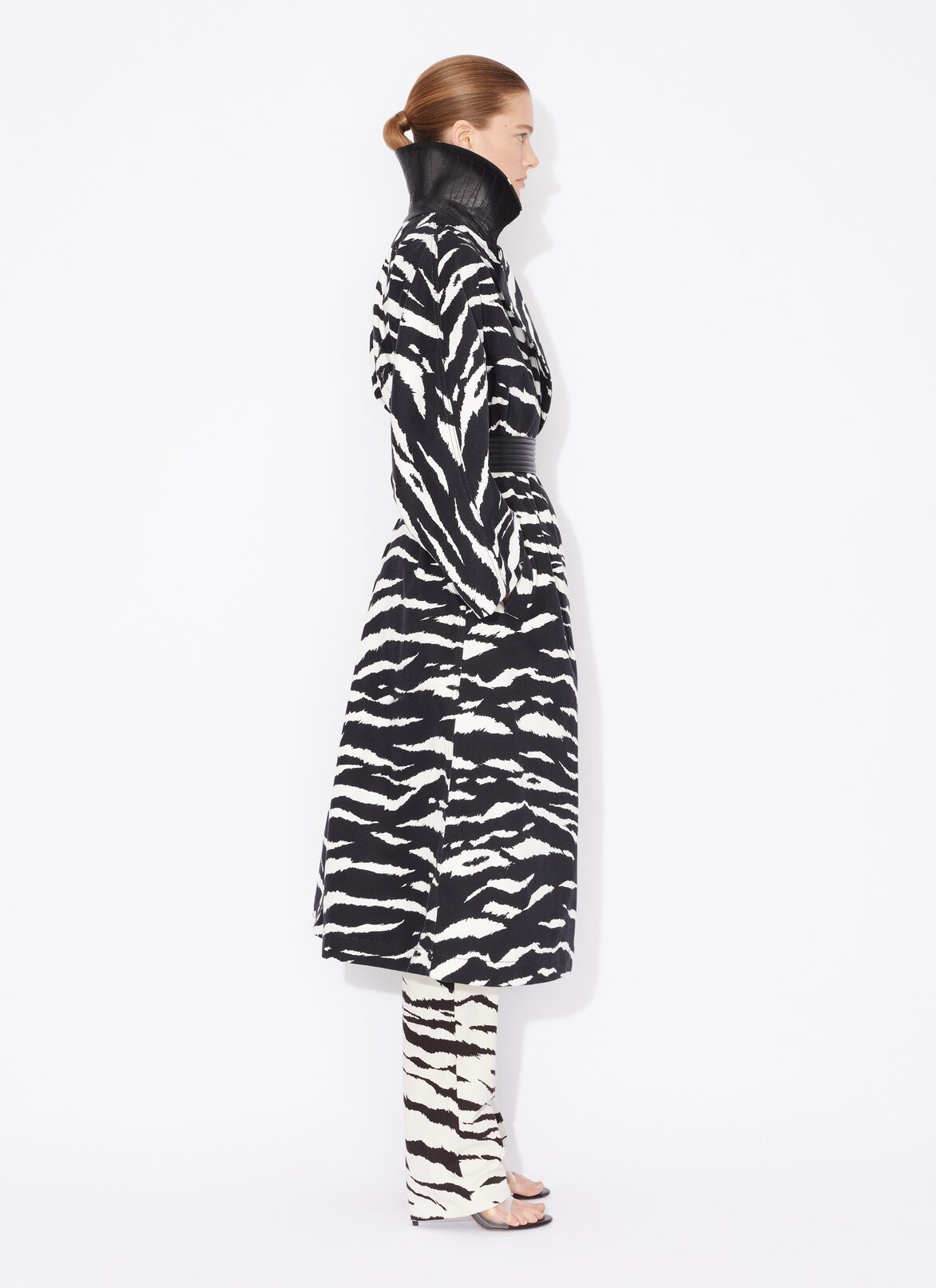 ANIMAL DENIM TRENCH ALAÏA BLACK ANIMAL DENIM TRENCH